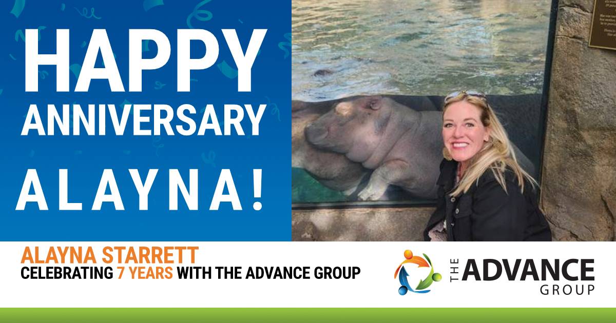 Happy 7th Anniversary, Alayna Starrett! | The Advance Group